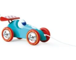 Vilac Voiture De Course Turquoise Et Rouge - Dès 12 Mois