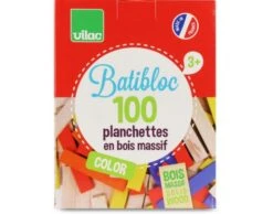 Vilac Batibloc Couleur - 100 Planchettes - Dès 2 Ans