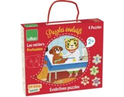 Vilac 4 Puzzles Evolutifs Métiers - Dès 2 Ans