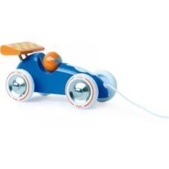 Vilac Voiture De Course à Trainer Bleue Et Orange