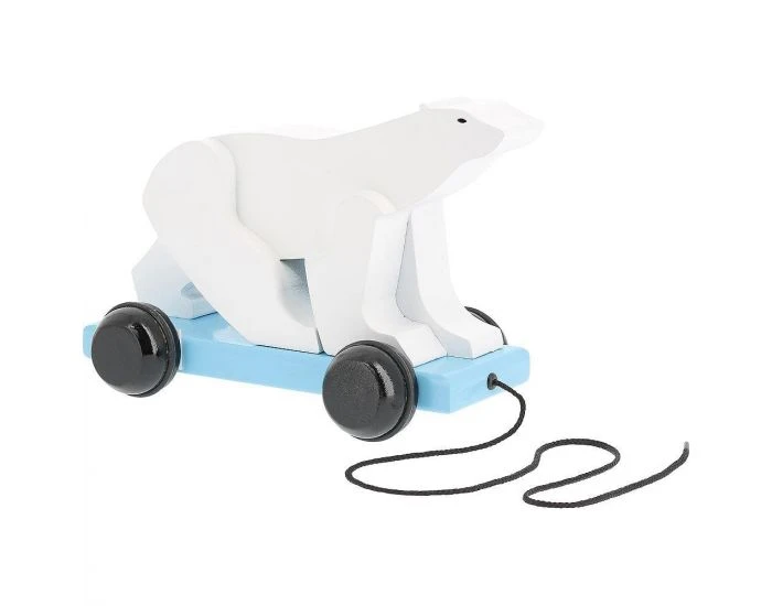 Vilac Ours Blanc à Tirer Pompon 1 Vilac Ours Blanc à Tirer Pompon