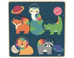 Vilac Encastrement Tactile Espace - Dès 1 An