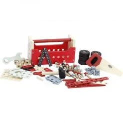 Vilac Boite à Outils Réversible Atelier Rouge - Taille Taille Unique