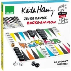 Vilac Jeu De Dames Backgammon Keith Haring