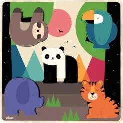 Vilac Encastrement Sonore Jungle -Vilac 7403 vilac encastrement sonore jungle andy westface puzzle bois bebe 2