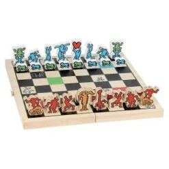 Vilac Jeu D'échecs Grand Modèle En Coffret Keith Haring, 9229, Multicolore