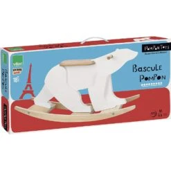 Vilac Bascule Ours Pompon -Vilac 9104 vilac bascule ours pompon bascule en bois 1