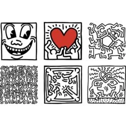Vilac Coffret De 9 Cubes Keith Haring -Vilac 9227 vilac cubes bois massif keith haring 1