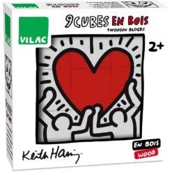 Vilac Coffret De 9 Cubes Keith Haring