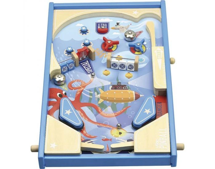 Vilac Grand Flipper En Bois - Sous La Mer - Dès 4 Ans 2 Vilac Grand Flipper En Bois - Sous La Mer - Dès 4 Ans – Image 2