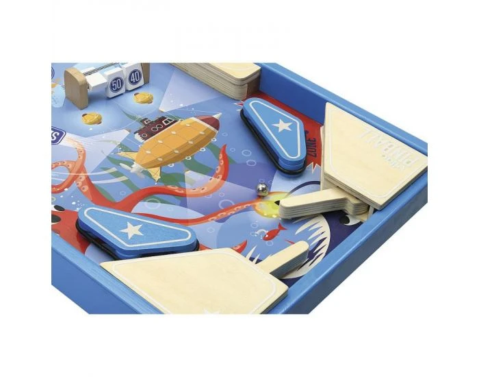 Vilac Grand Flipper En Bois - Sous La Mer - Dès 4 Ans 3 Vilac Grand Flipper En Bois - Sous La Mer - Dès 4 Ans – Image 3