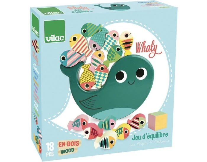 Vilac Jeu D'équilibre - Whaly - Dès 4 Ans 3 Vilac Jeu D'équilibre - Whaly - Dès 4 Ans – Image 3