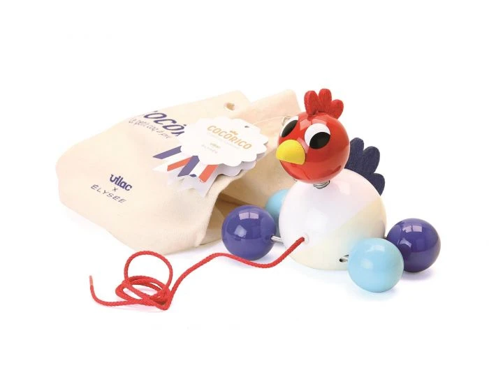 Vilac Coq à Traîner EPR Elysée - Dès 12 Mois 2 Vilac Coq à Traîner EPR Elysée - Dès 12 Mois – Image 2