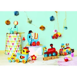 Vilac La Fusée Et L'astronaute -Vilac ingela jouets a trainer 5